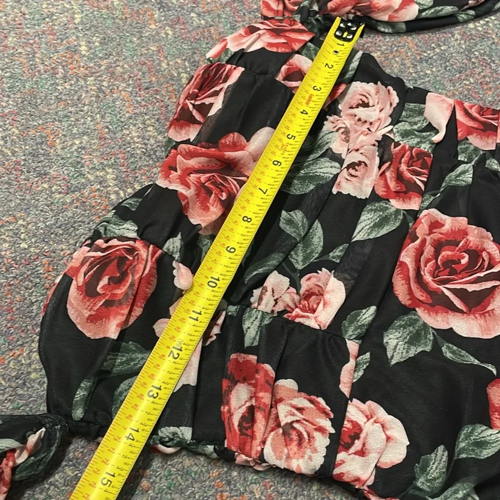 🌹The Sang Red Rose Dress - Picture 4 of 4